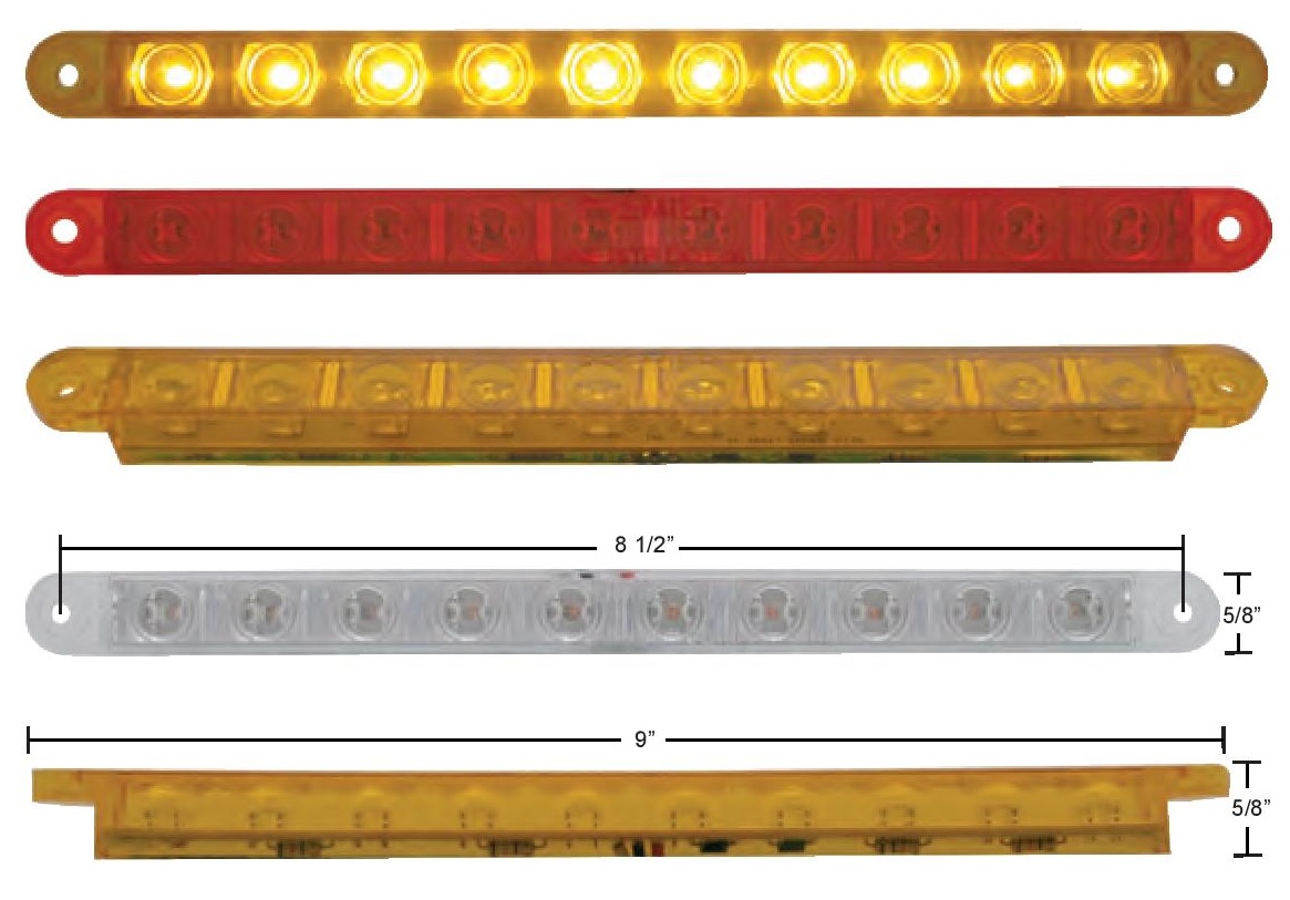 10 LED 9" Light Bar
